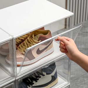 LED Acrylic Shoe Box – Lighted Display Case for Sneakers  14.2×10.6×9.1in 26ISHM0602