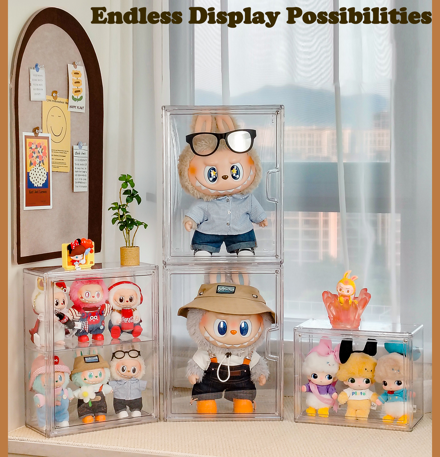 Oversized Acrylic Display Case for Collectible Figures – 15.7×9.8×11.8in & 23.6×13.8×11.8in 25ISHM0603 - Image 2