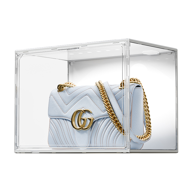 LED Acrylic Handbag Display Box – Lighted Showcase for Luxury Bags 14.2×10.6×9.1in 26ISHM0602 - Image 2