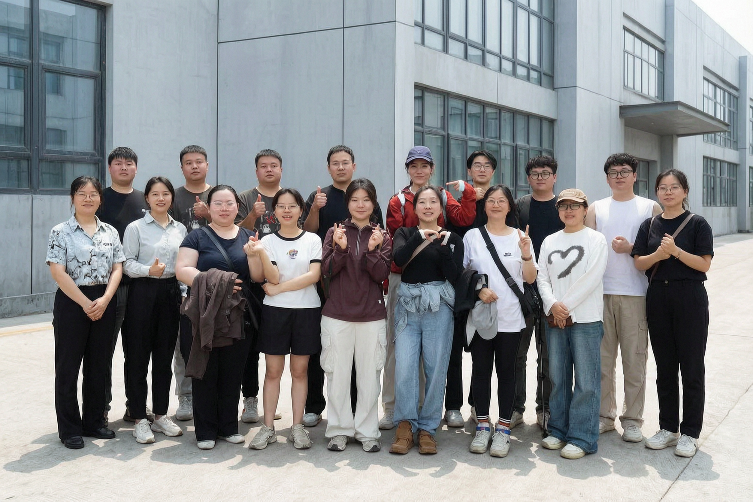 ShineClouds factory team in Zhejiang, China