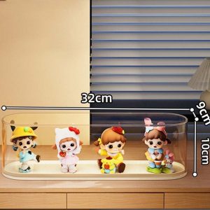 Wall-Mounted Acrylic Blind Box Display Rack – Stackable Figure Showcase Shelf 32×9×10cm 26ISHM0201