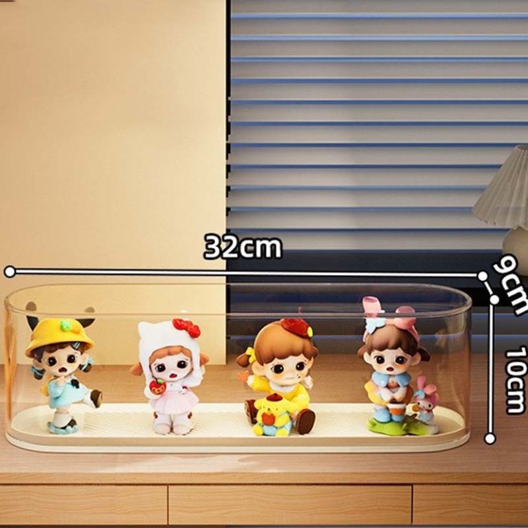 Wall-Mounted Acrylic Blind Box Display Rack – Stackable Figure Showcase Shelf 32×9×10cm 26ISHM0201
