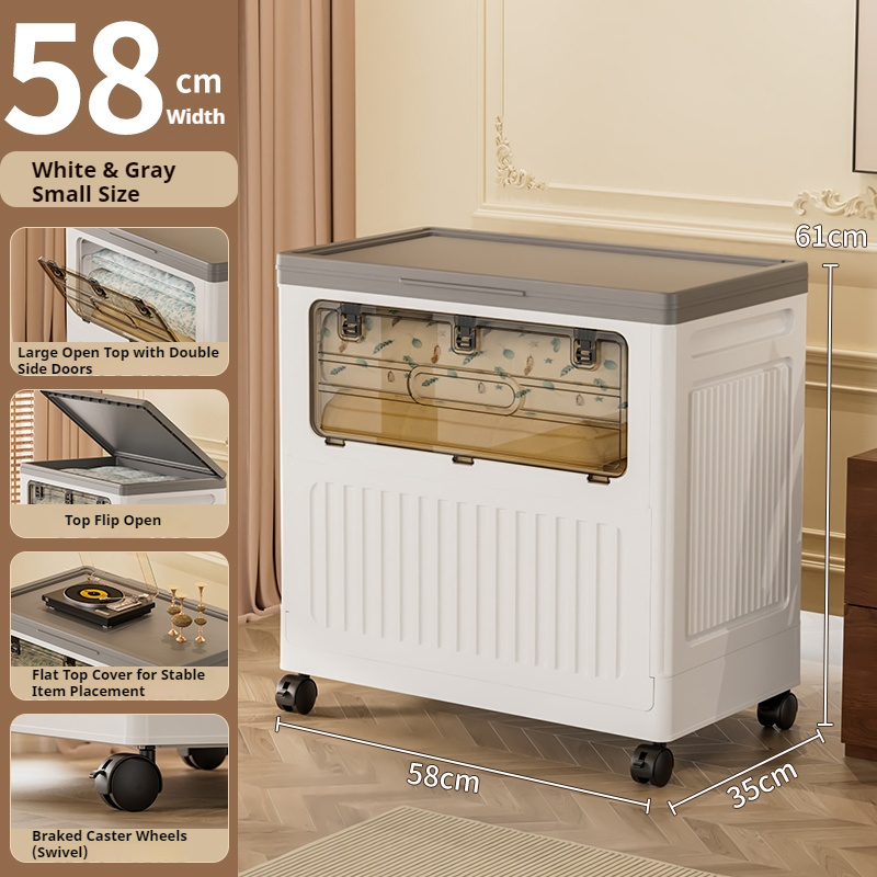 Foldable Large-Capacity Storage Box – Flip-Lid Organizer for Clothing & Toys