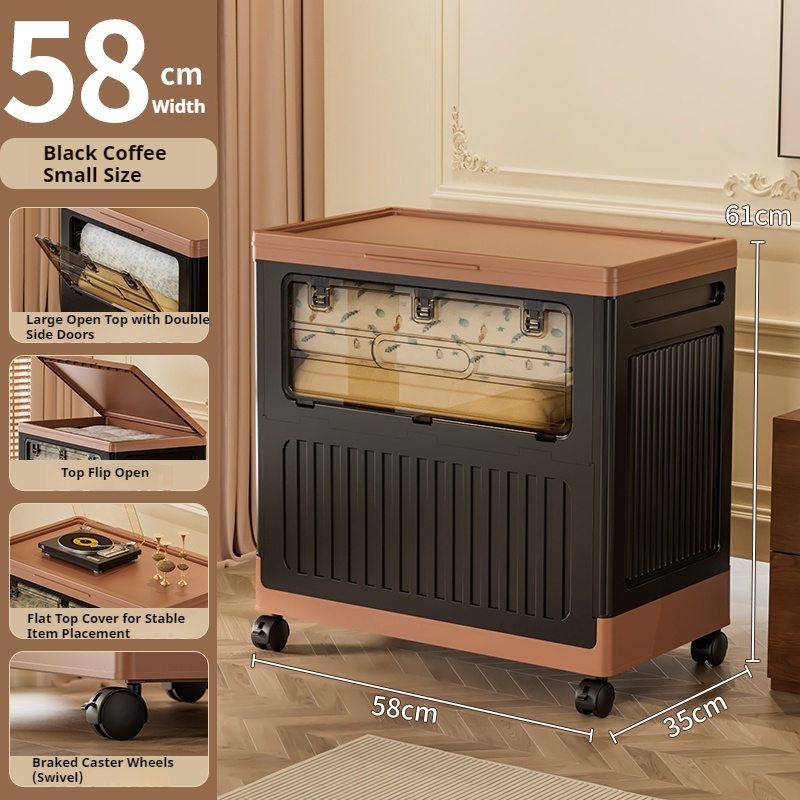 Foldable Large-Capacity Storage Box – Flip-Lid Organizer for Clothing & Toys 25ISHM1003