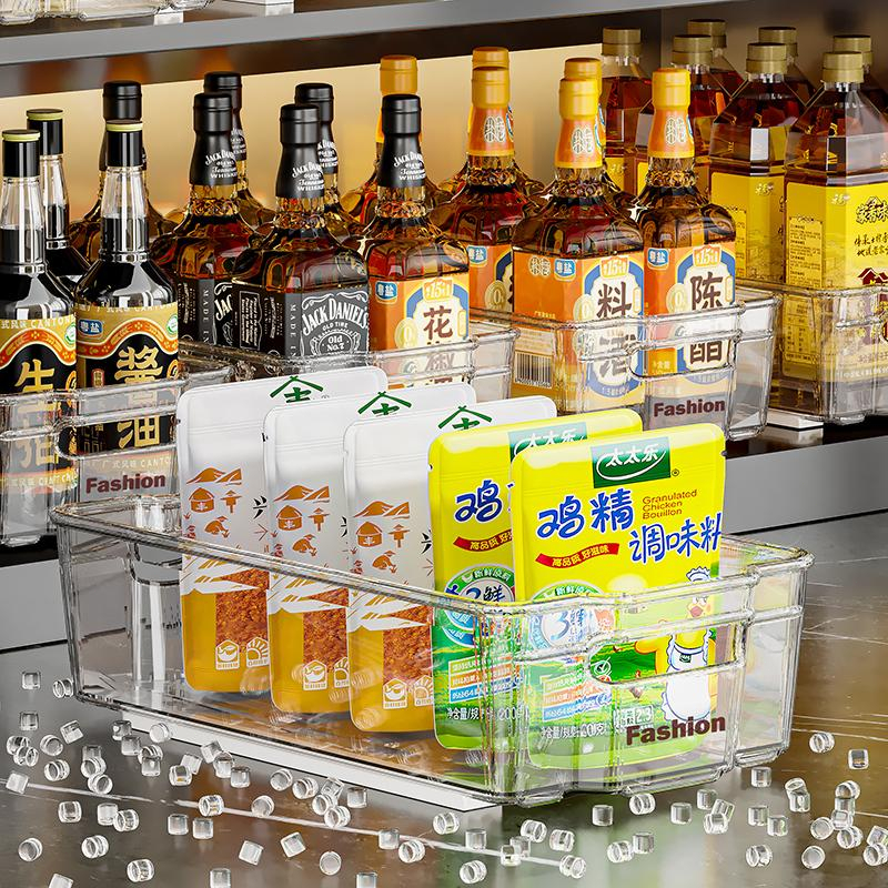 Pull-Out Telescopic Fridge Organizer – Clear Storage Bin for Refrigerator 25IS12245