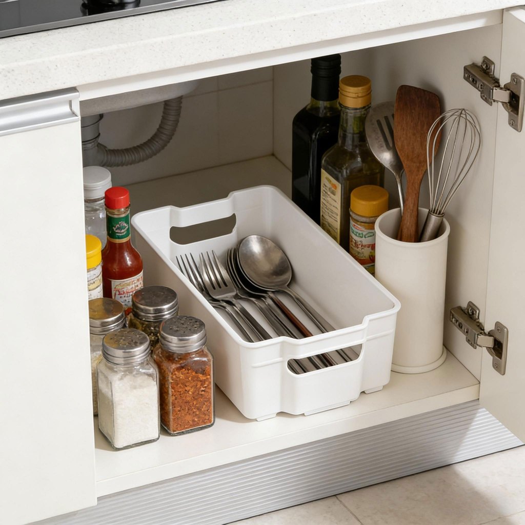 Pull-Out Telescopic Fridge Organizer – Clear Storage Bin for Refrigerator 25IS12245