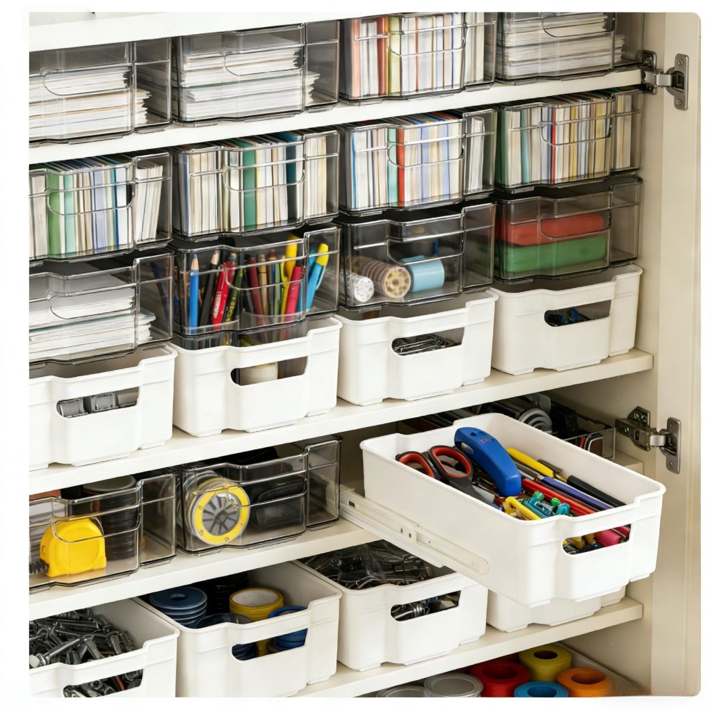 Pull-Out Telescopic Fridge Organizer – Clear Storage Bin for Refrigerator 25IS12245
