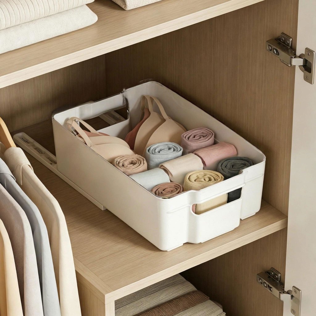 Pull-Out Telescopic Fridge Organizer – Clear Storage Bin for Refrigerator 25IS12245