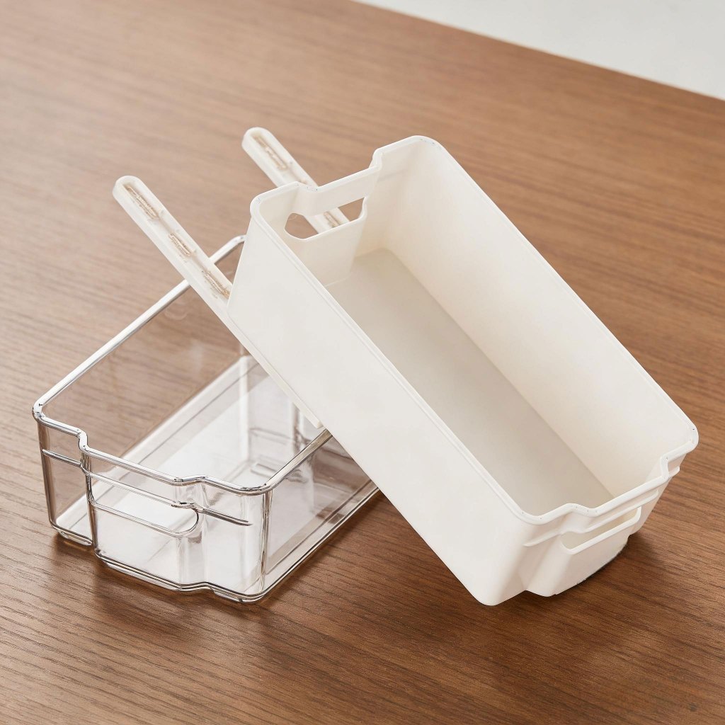 Pull-Out Telescopic Fridge Organizer – Clear Storage Bin for Refrigerator 25IS12245