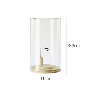 Cream-White Labubu Protective Display Case – Acrylic Figure Stand 18.3×11cm 25ISHM0607