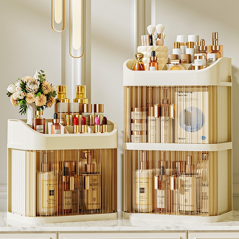 Desktop Makeup Organizer – Dustproof Drawer-Style Cosmetic Storage Box