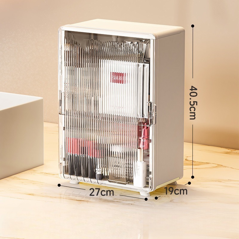 Foldable Makeup Organizer Box – Cosmetic Shelf with Lipstick Rack & Drawers 25ISHM0902