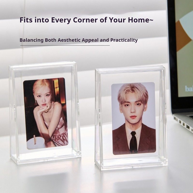 Photocard Display Box – Transparent Acrylic Card Holder for Anime & Art Cards 25ISHM0804