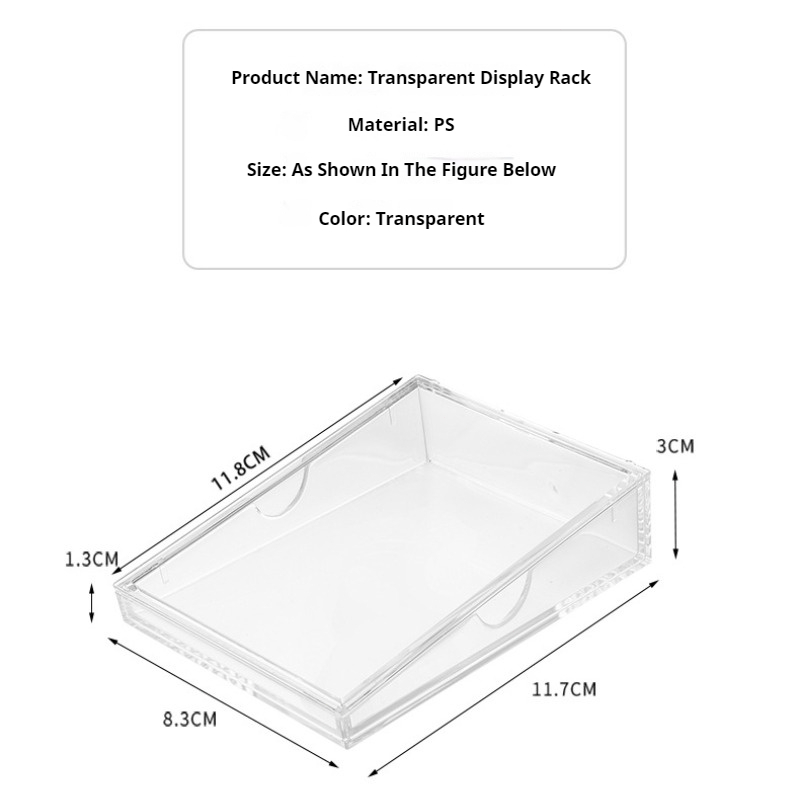 Photocard Display Box – Transparent Acrylic Card Holder for Anime & Art Cards 25ISHM0804