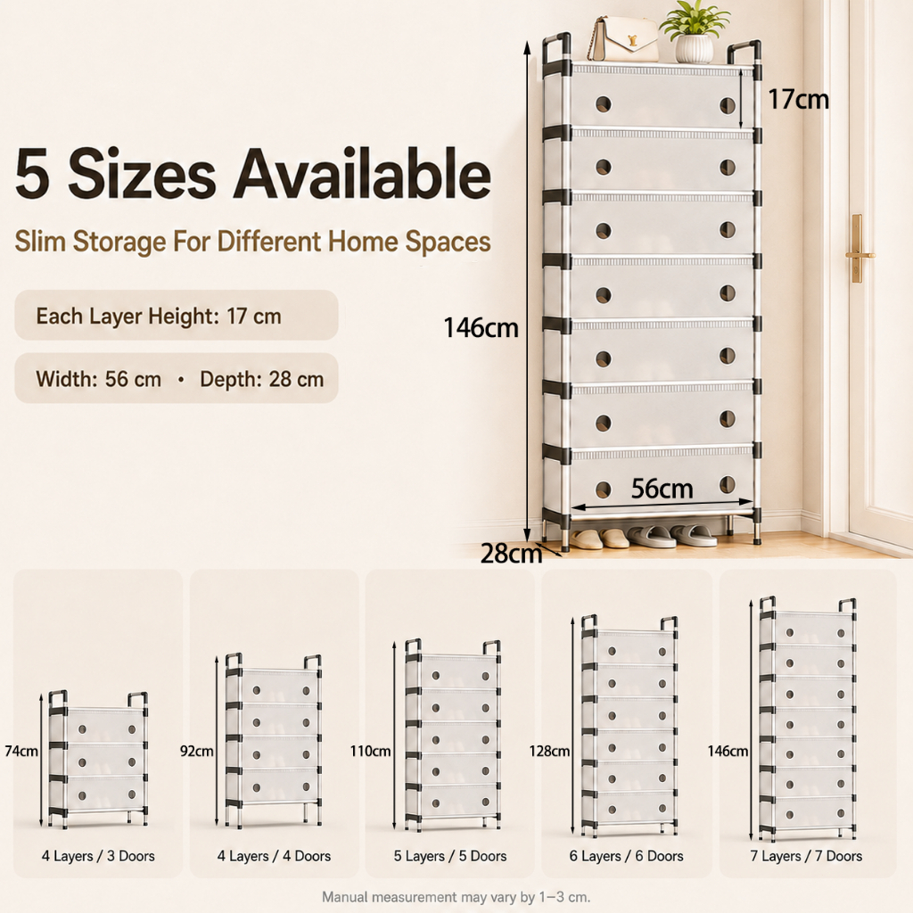 PP material shoe rack used for clean sneaker storage displays