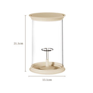 Acrylic Roman Column Display Box – Rotating Pedestal Showcase for Figures 26ISHM0801