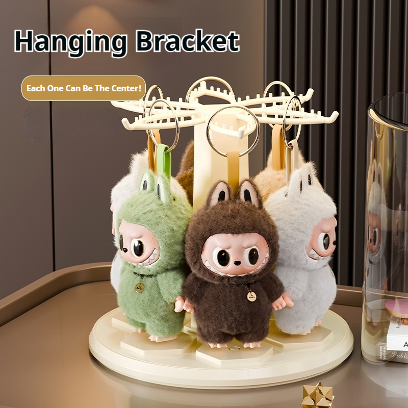 360° Rotating Acrylic Display Case – Stackable Modular Showcase for Labubu Figures 25ISHM0801