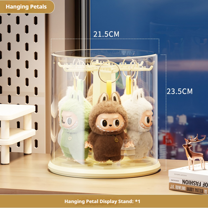 360° Rotating Acrylic Display Case – Stackable Modular Showcase for Labubu Figures 25ISHM0801