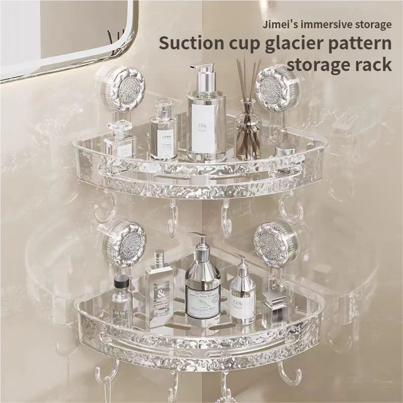 No-Drill Wall Shelf – Suction Cup Storage Rack for Bathroom & Bedroom 25ISOD1204