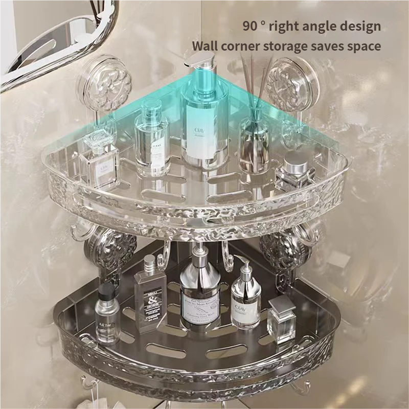 No-Drill Wall Shelf – Suction Cup Storage Rack for Bathroom & Bedroom 25ISOD1204