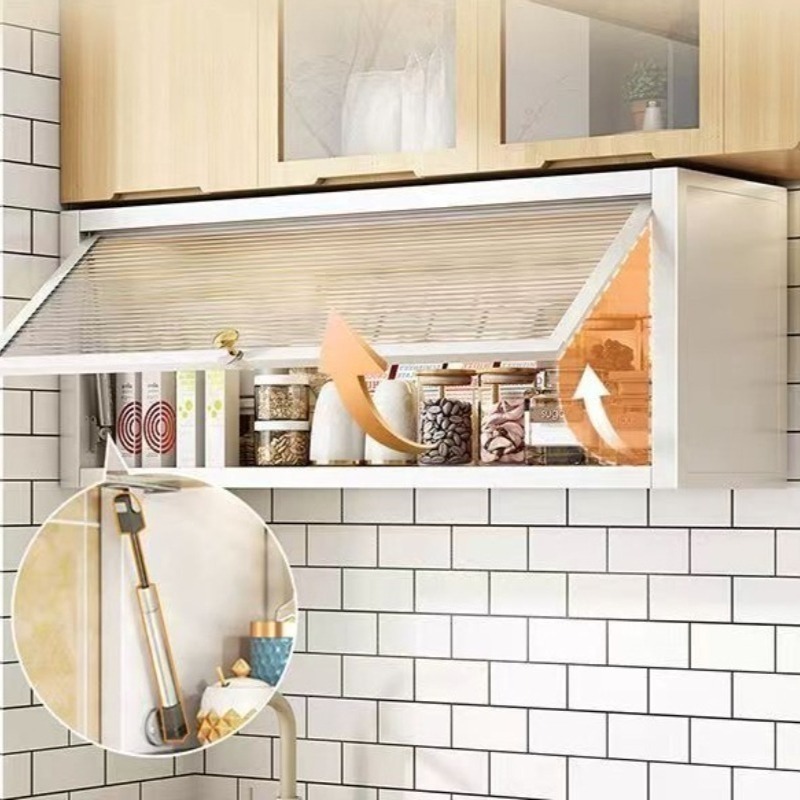 Wall-Mounted Dustproof Storage Cabinet – Pegboard Locker Shelf for Bathroom & Kitchen 25ISHM0506
