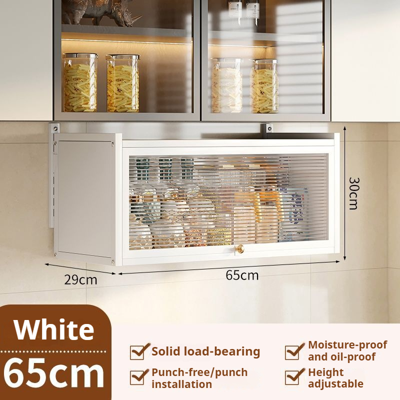 Wall-Mounted Dustproof Storage Cabinet – Pegboard Locker Shelf for Bathroom & Kitchen 25ISHM0506